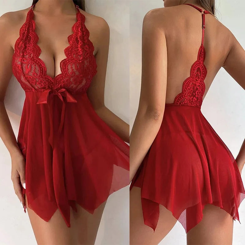 Sexy Sleepwear Lace Dress Lingerie