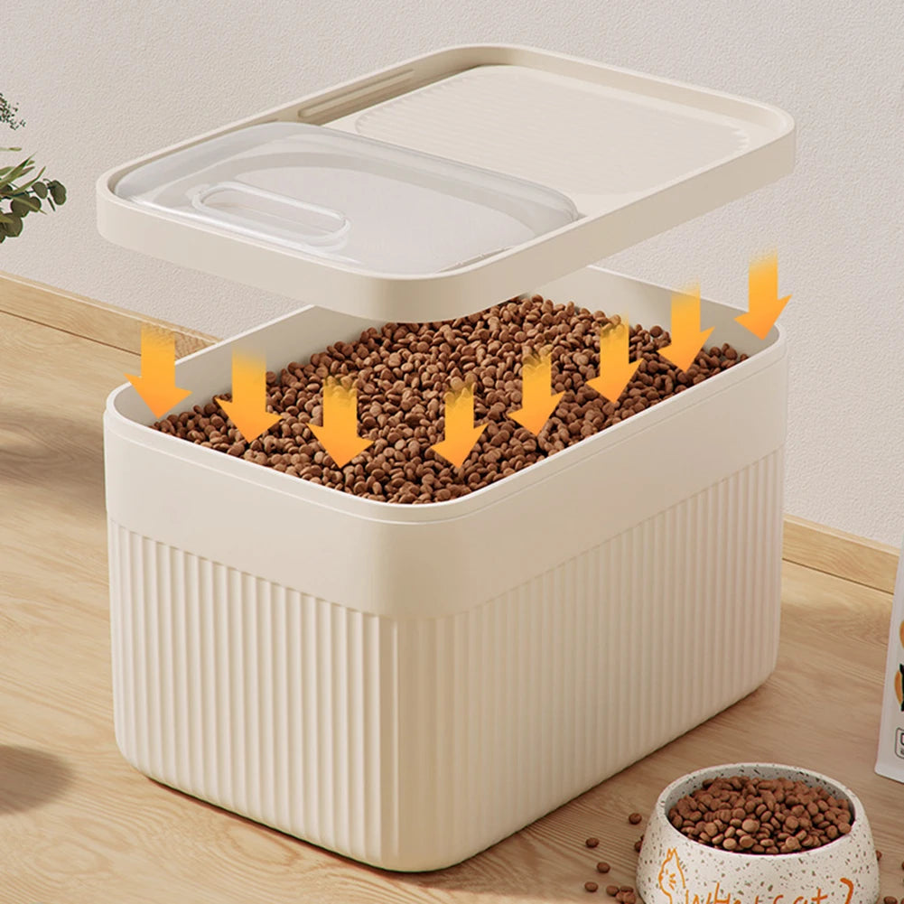 Dog Food Storage Container 5/10/15L Large Capacity Transparent