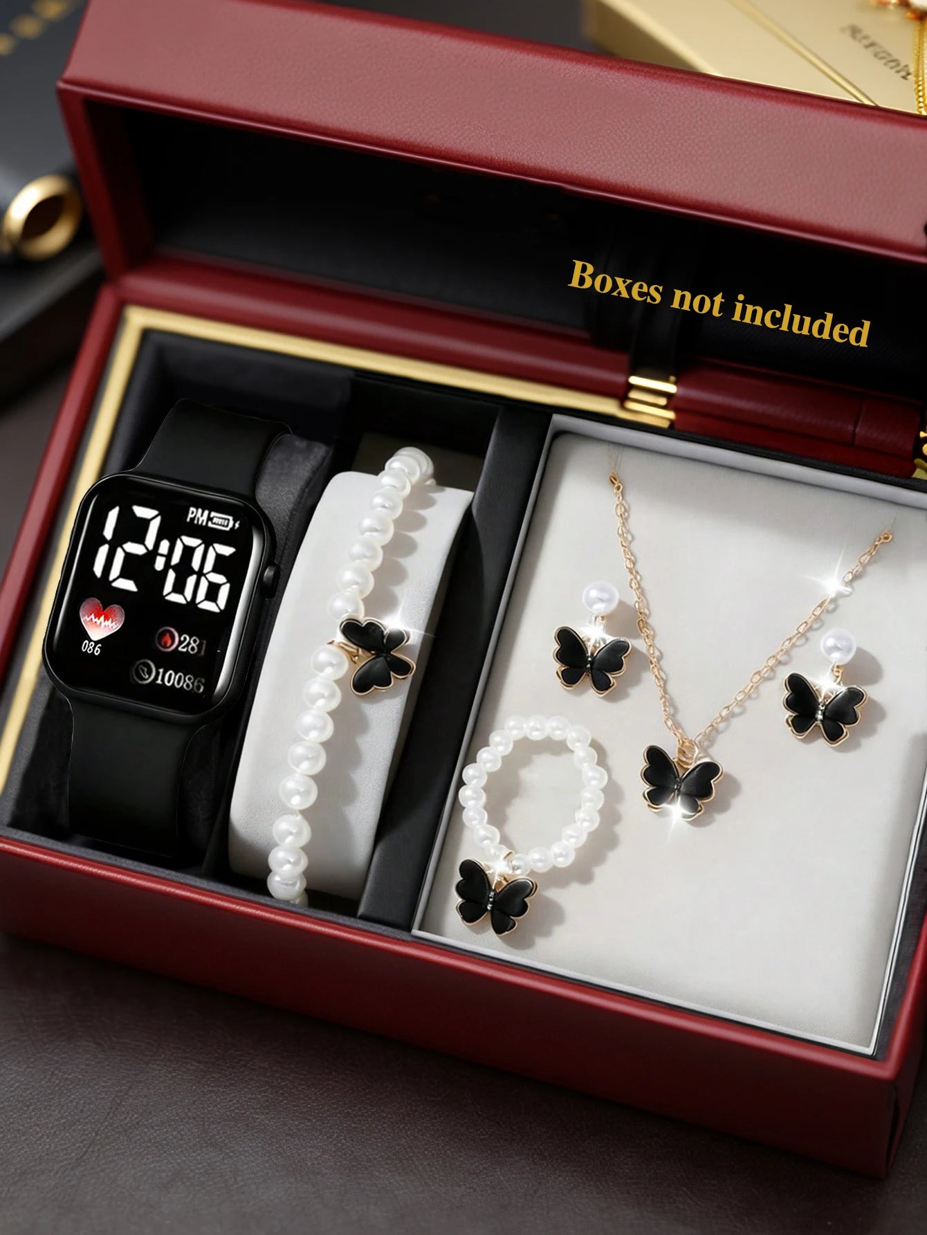 Love Pattern Electronic Butterfly Set