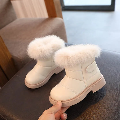 Britain Style Casual Plush Winter Soft Short Boots