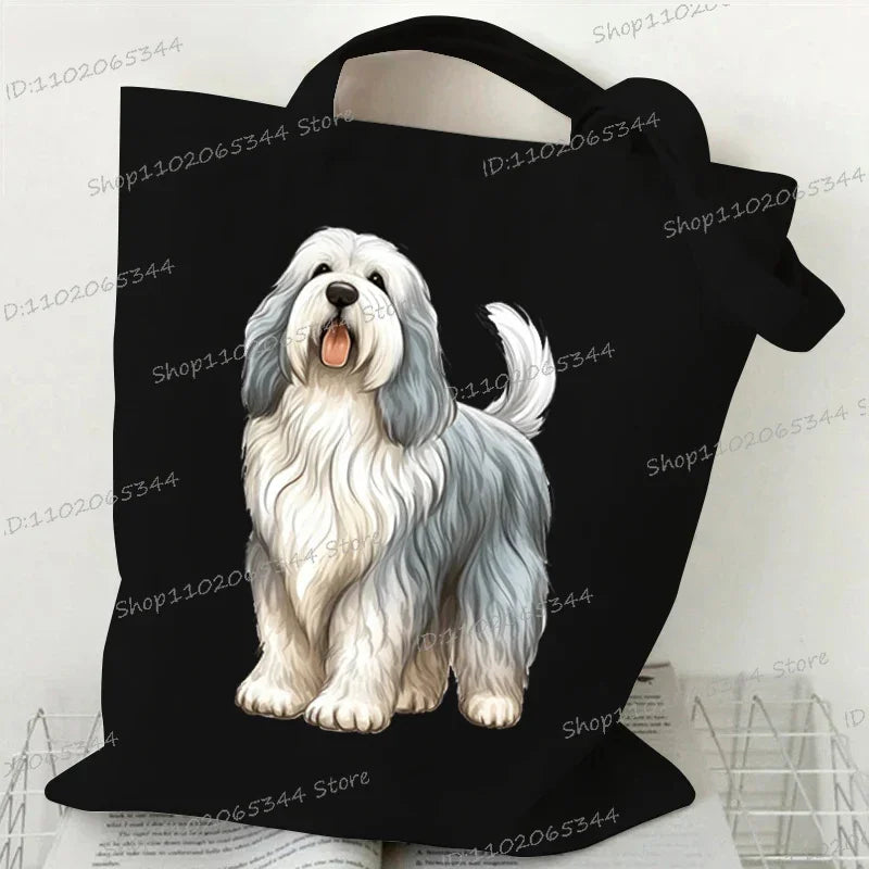 Animal Dog Series Canvas Tote Bag
