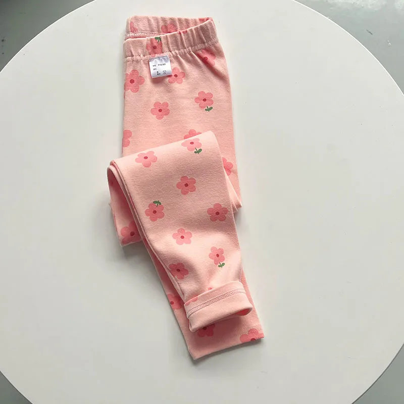 Autumn Winter Thick Cotton Elastic Slim Toddler Tights Baby Leggings