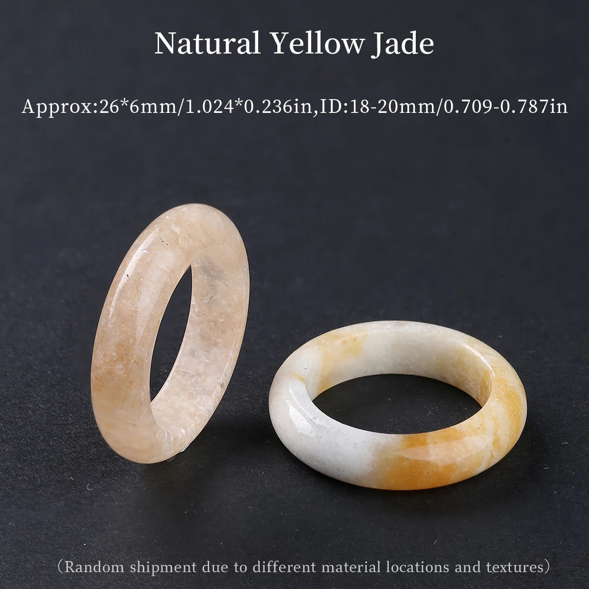 1 Pc Natural Crystal Stone Energy Healing Ring