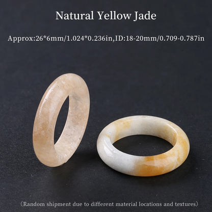 1 Pc Natural Crystal Stone Energy Healing Ring