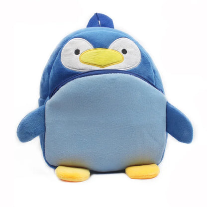 3D School Bags Cartoon Print Plush Kids Backpack Kindergarten Mini Bag