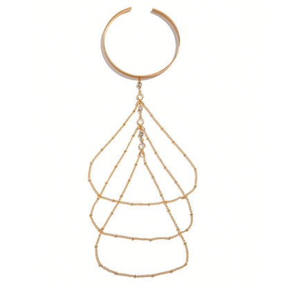 Rhinestone Chain Upper Arm Bracelet