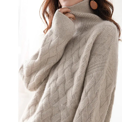 Loose Sweater Winter Chic Cashmere Oversize Thick Sweater Pullovers