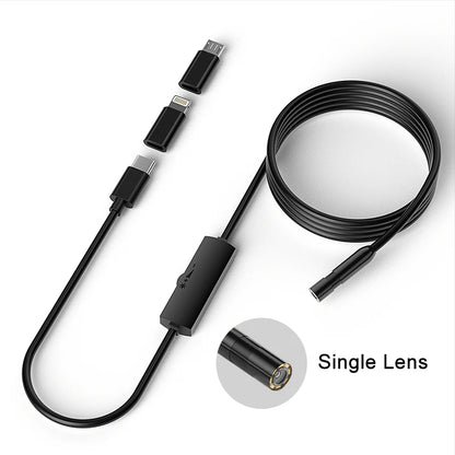 Type-C Industrail Endoscope Micro USB Single Dual Camera Waterproof Probe LED