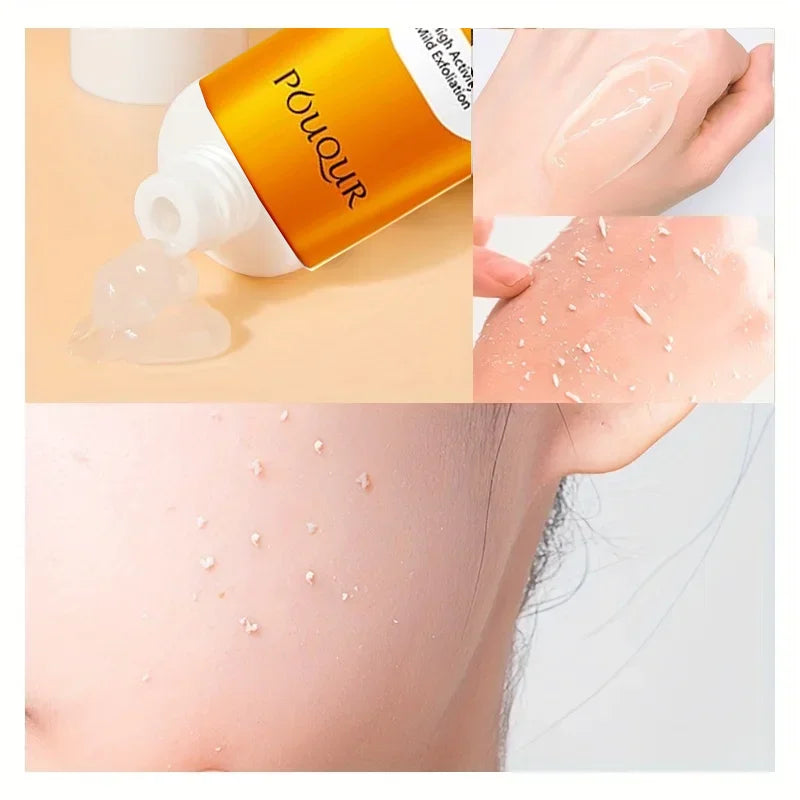 Gel exfoliante para el cuidado de la piel del rostro