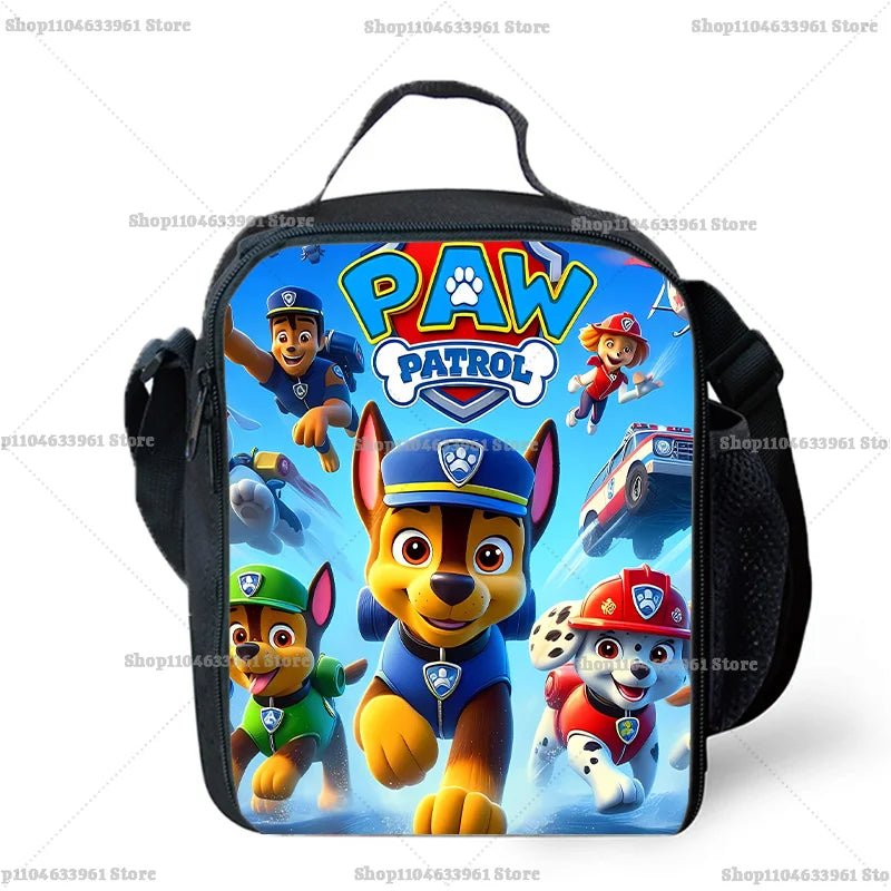 Paw Patrols Chase Skye Cute Food Container School Lunch Bag
