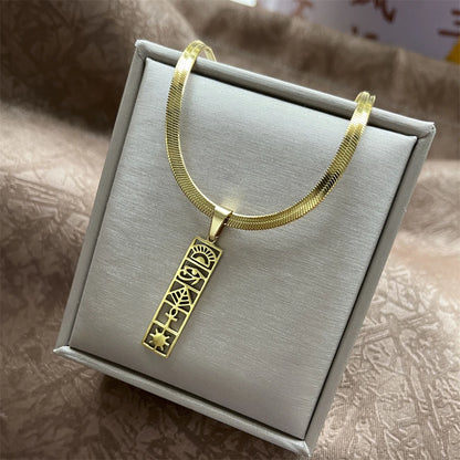 Exaggerated Punk Big Round O Shaped Necklace