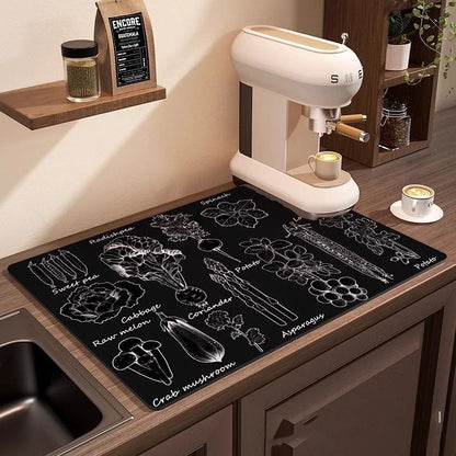 Coffee Machine Mat Waterproof Drain Pad