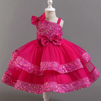 Flower Sequins Short Sleeveless Costume Cosplay