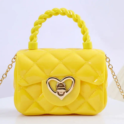 PU Mini Shoulder Bags Heart Coin Wallets Handbags