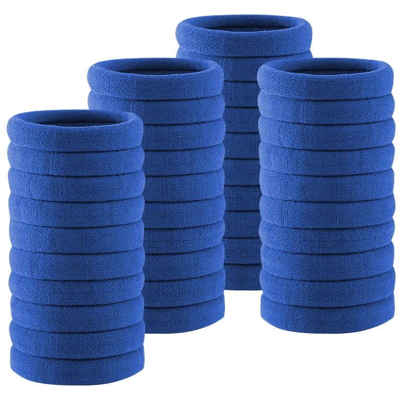 50PCS/Set Cotton Elastic Hair Ties