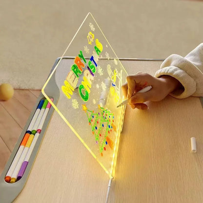 Magic LCD Tablet with Night Light LED Note Board