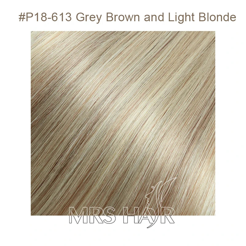Flat Pu Tape Real Human Hair Wigs