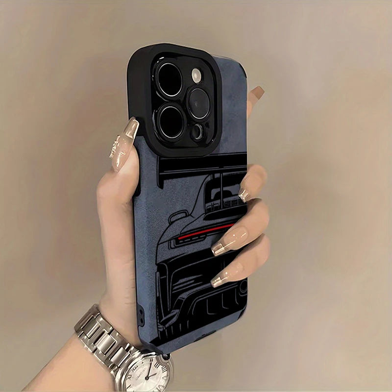 Cool Sports Car Phone Case For iPhone 18 Pro Max Faux Leather Cover