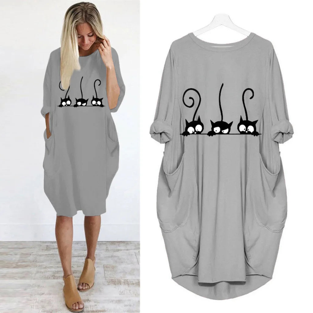 Long Sleeved Plus Size Dress