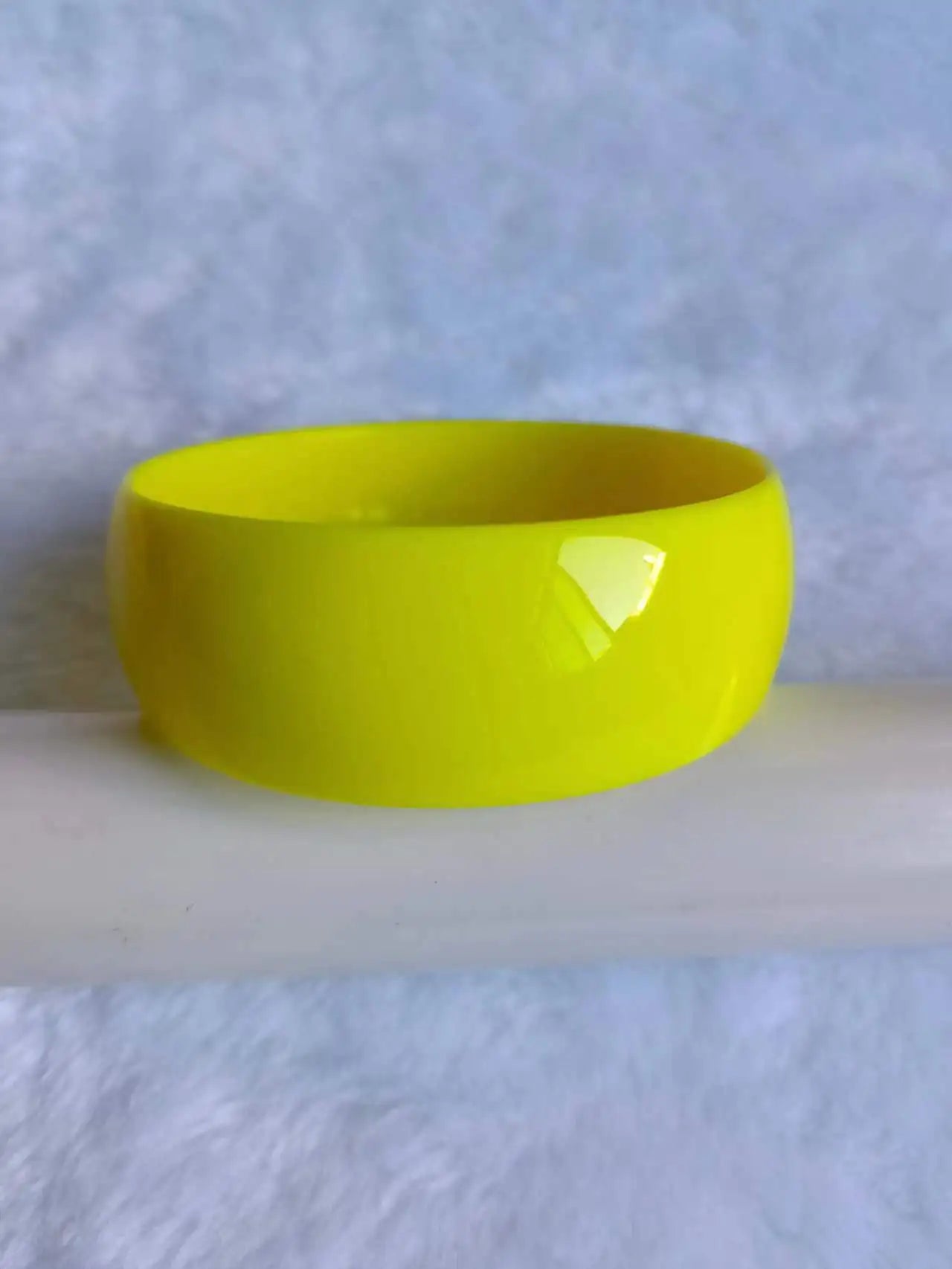 Colorful Candy Acrylic Wide Face Bangle Bright and Exaggerated Resin Bracelet