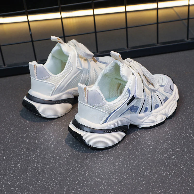 Mesh Breathable Chunky Non Slip Lace Up Sneakers