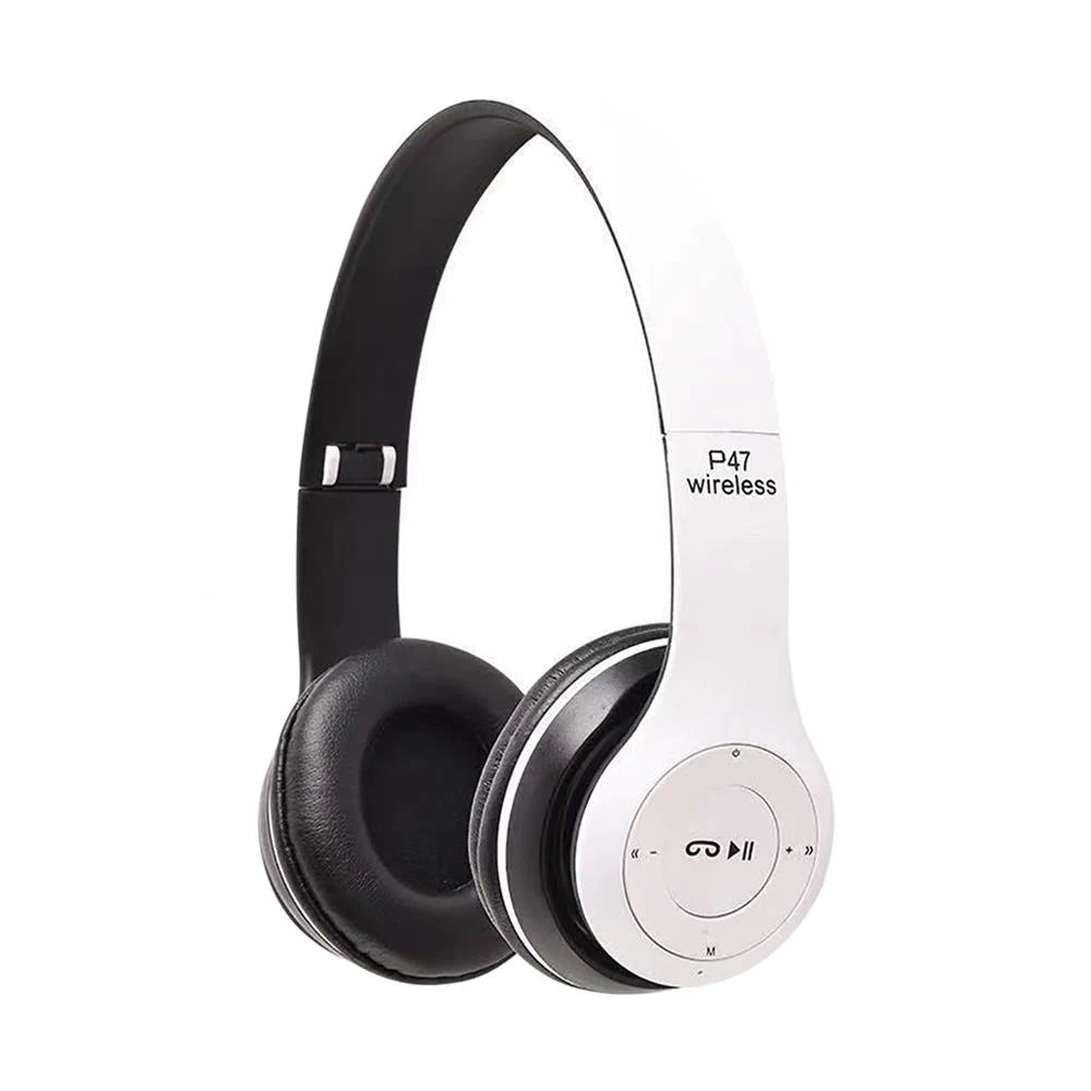 Stereo P47 Wireless Headphones Bluetooth 5.0 Earphones Foldable Bass Helmet