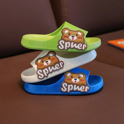 Large Cute Cartoon Toddler Bean Slippers