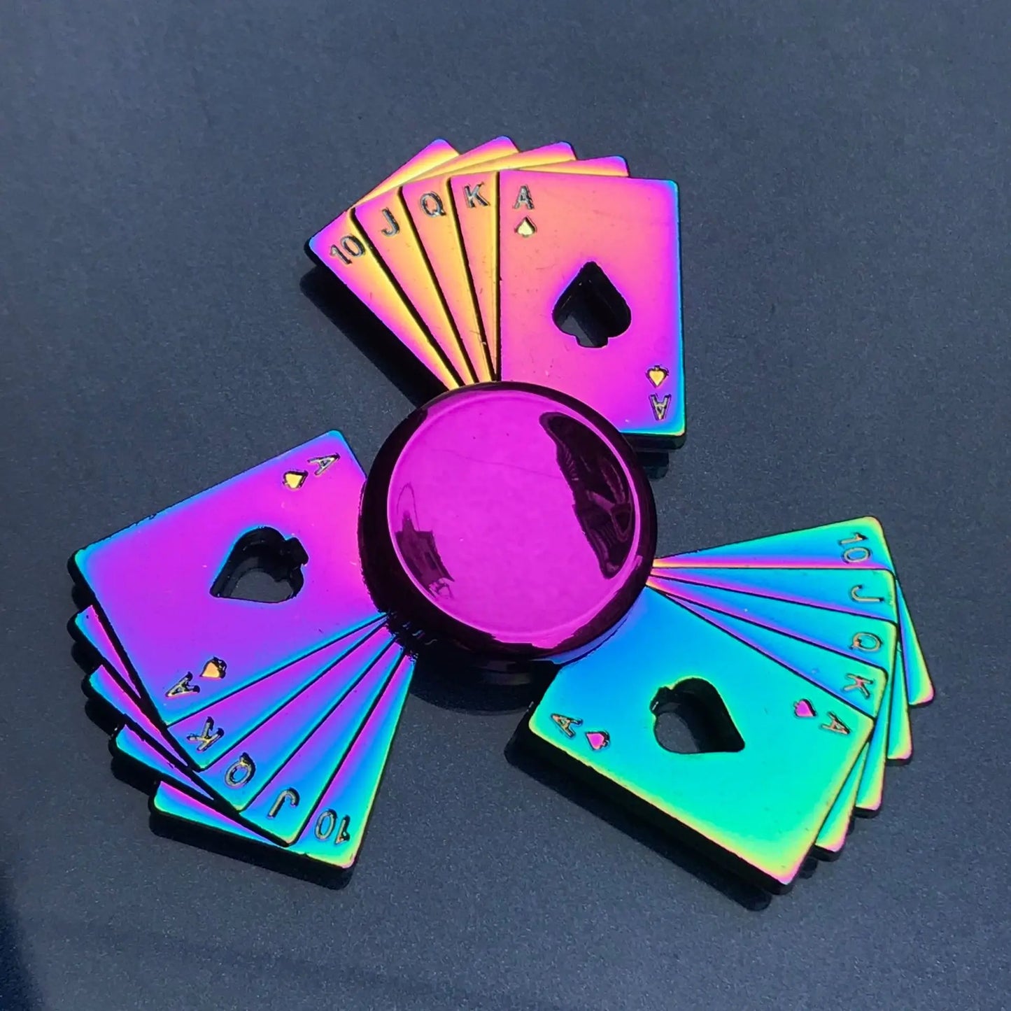 Rainbow Metal Spinner Finger Spinners Stress Anxiety Relief