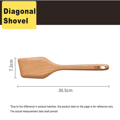 COOKER Thickened Beech Wood Spatula Wooden