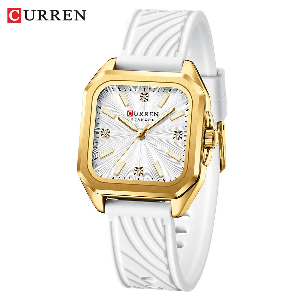 Minimalist Square Quartz Casual Sports Silicone Watches