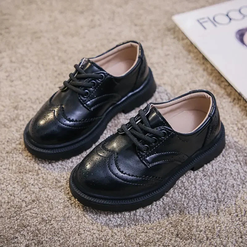 Leather Lace-up Kids Oxfords Classic Soft 26-36 Shoes