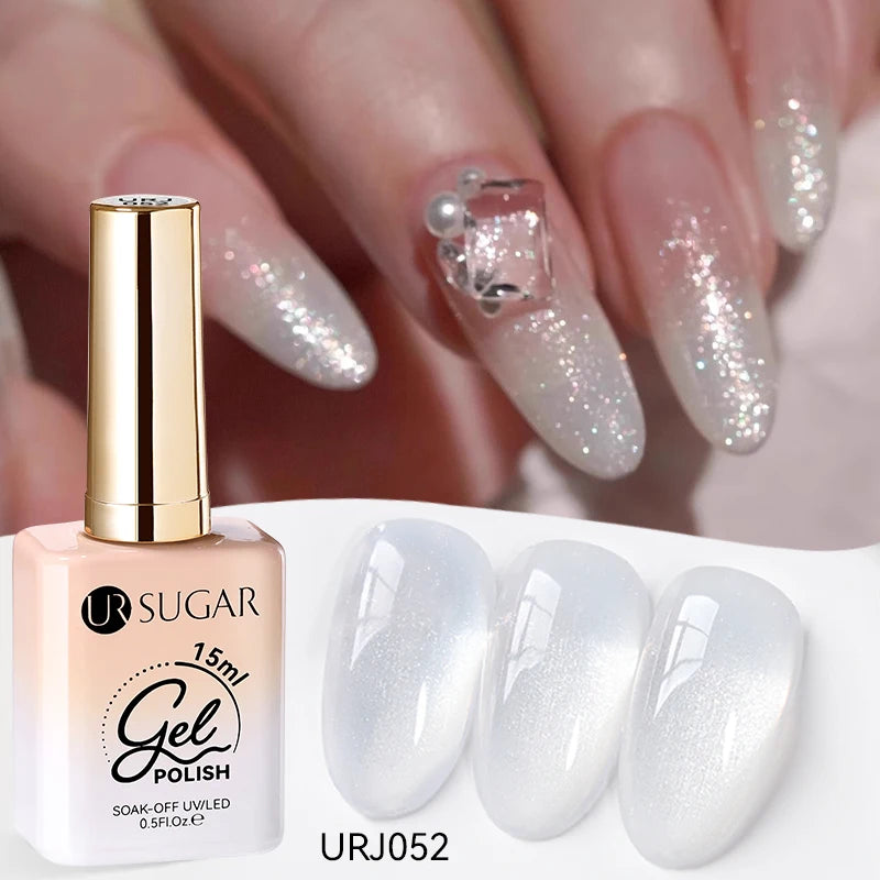 SUGAR Jelly Milky White Translucent Gel Polish