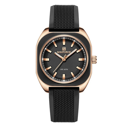 DANA Elegant Polygon Quartz Silicone Watch
