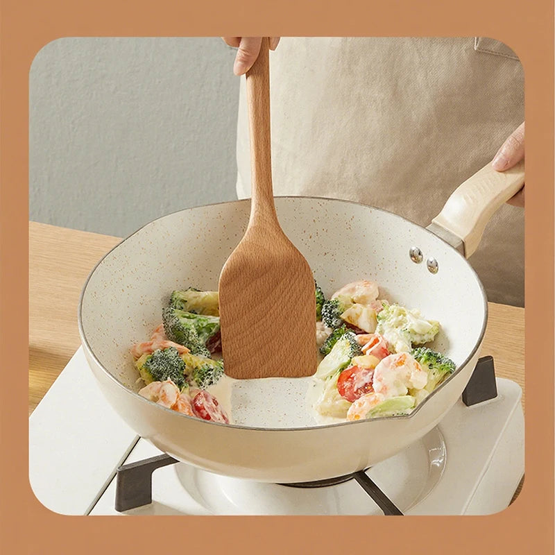 COOKER Thickened Beech Wood Spatula Wooden