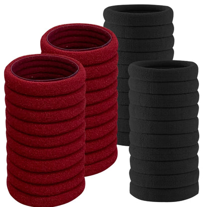 50PCS/Set Cotton Elastic Hair Ties