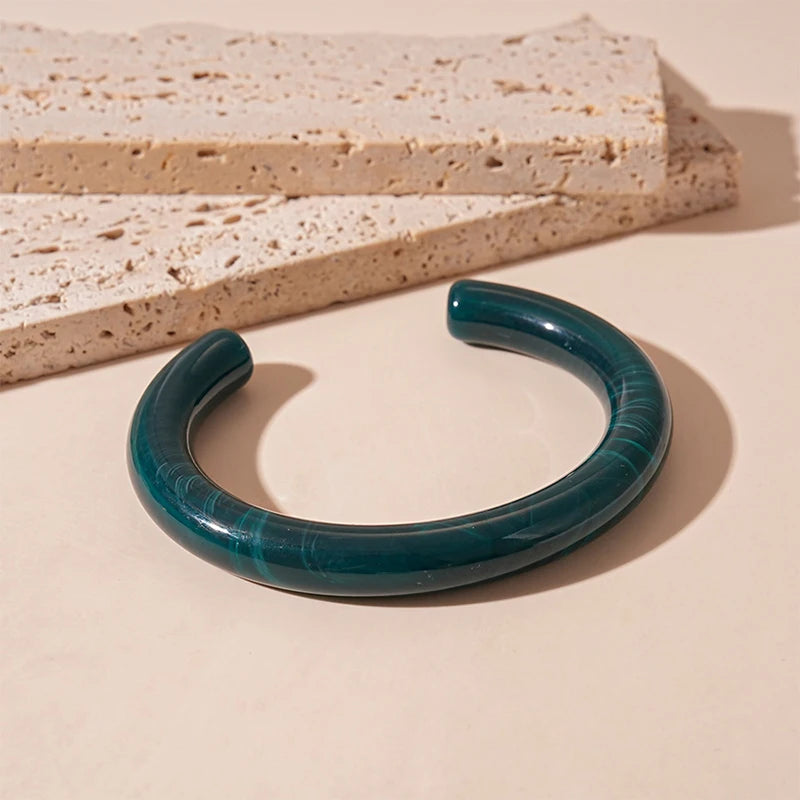 Acrylic Cuff Geometric Open Bracelet