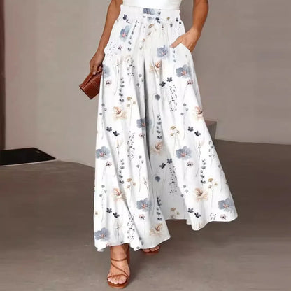 Wide Leg Long Waist Straight Pants