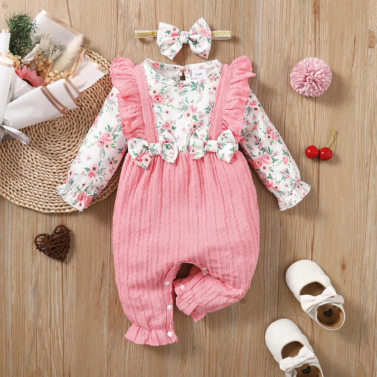0-18 Months Newborn Baby Girl Romper Jumpsuit