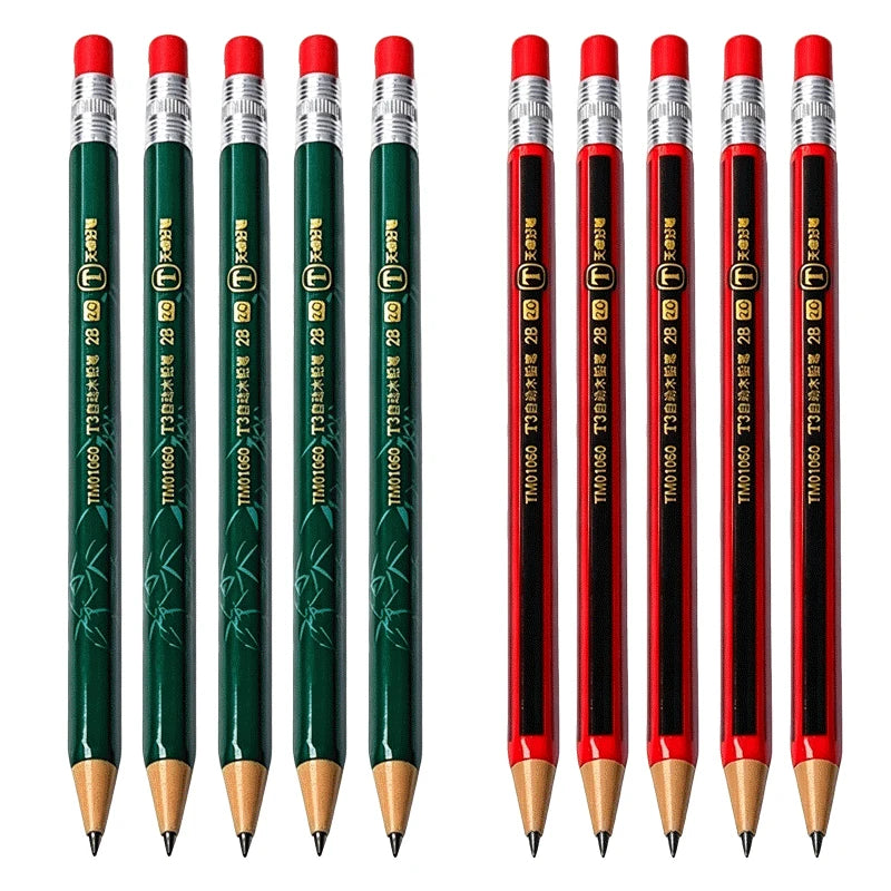 Mechanical Pencils Set 2B 2.0mm Automatic Student Drawing Pencil