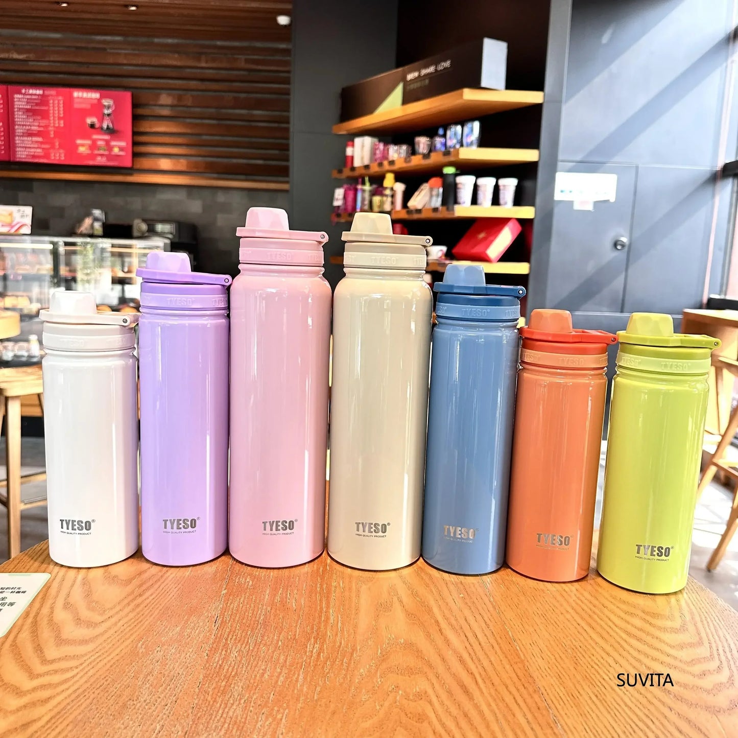 Tyeso Stainless Steel Thermos Water Bottle
