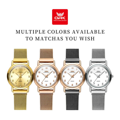 Original Quartz Stainless Steel Mesh Strap Waterproof Watch