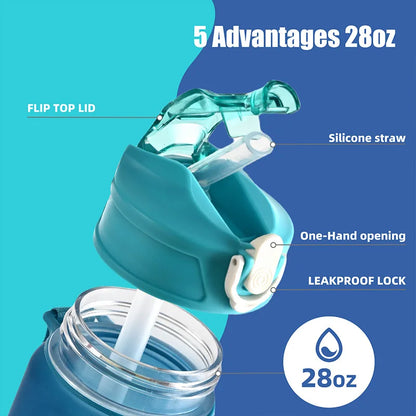 800ML Anime Dog Man Sports Water Boys Girls Bottle
