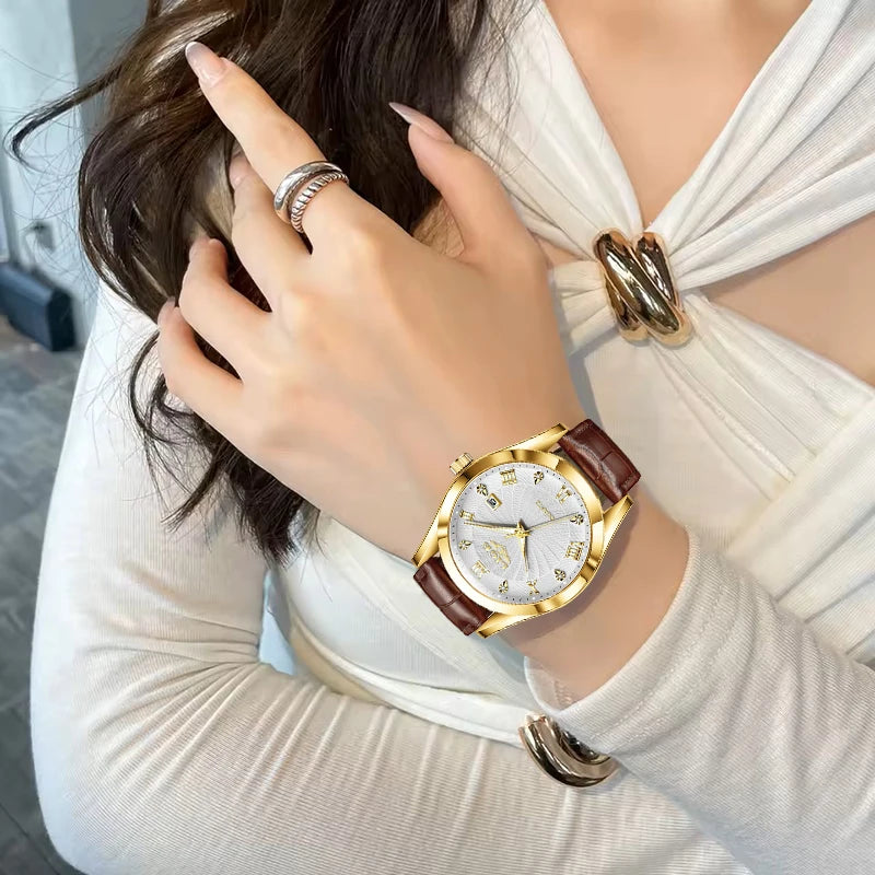 DANA Leather Military Sport Waterproof Watches