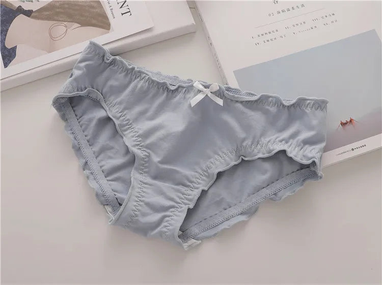 Pure Cotton Briefs Mid Waist Lingerie
