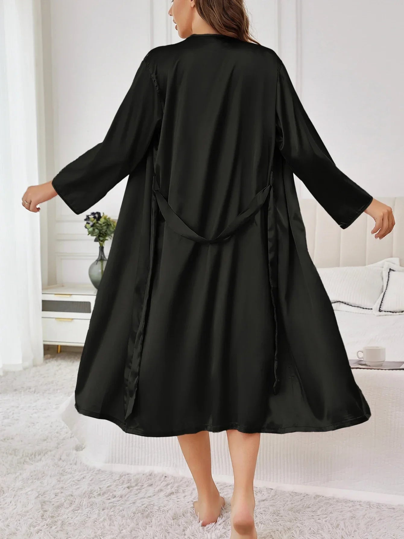 Long Sleeve Soft Casual Robe Lingerie