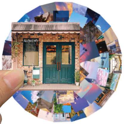 10/30/55pcs Cute INS Style Art Street View Stickers
