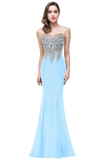 Elegant Mermaid Sweetheart Illusion Dress