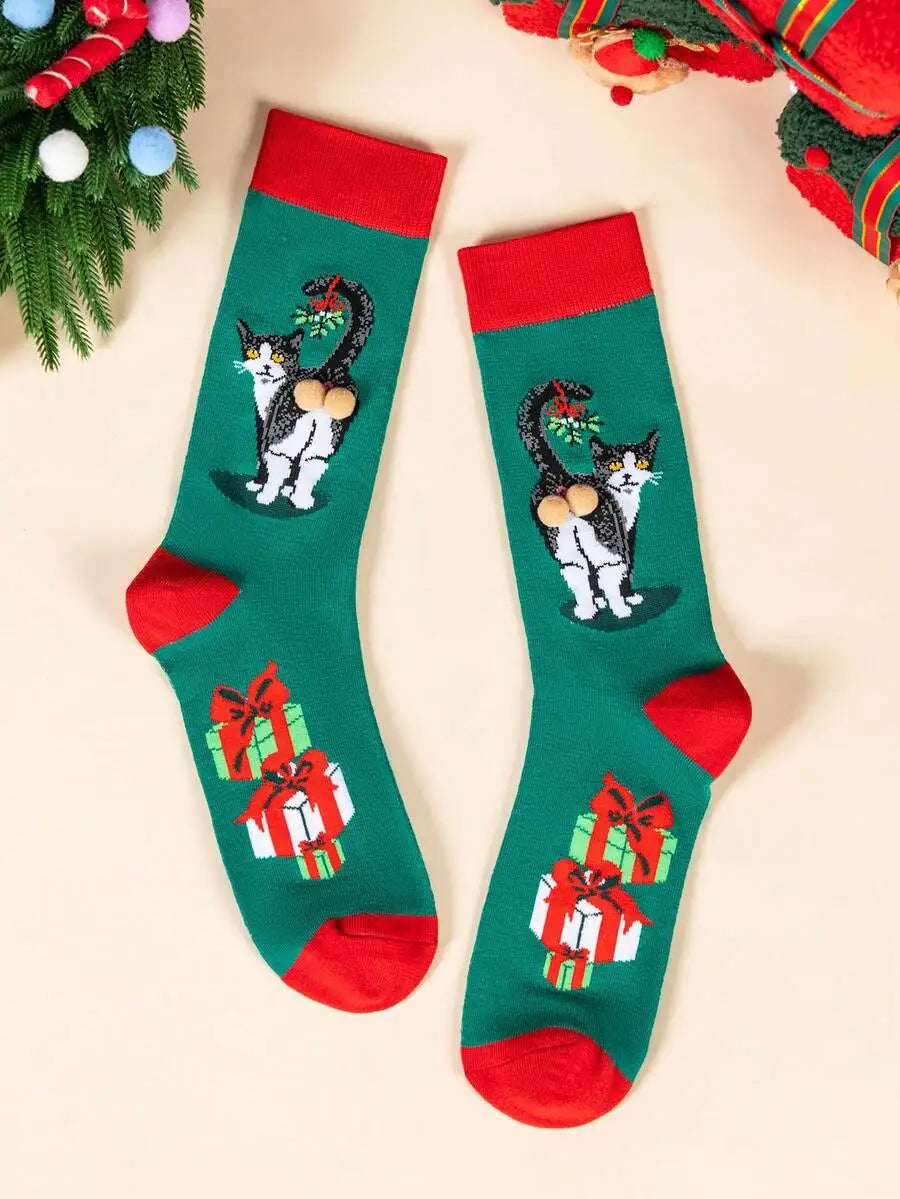 Funny Crazy Goose Head Sport Cotton Creative Happy Animal Casual Socks
