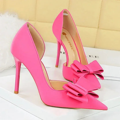 High Heels Silk Satin Shoes