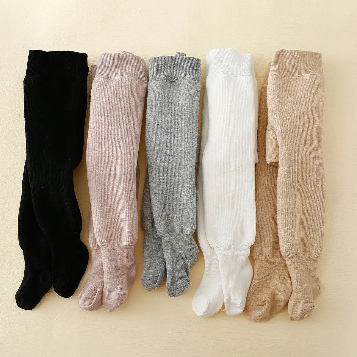 Winter Polar Fleece Lining Stripes Plus Thick Warmth Cotton Tights Toddler Leggings